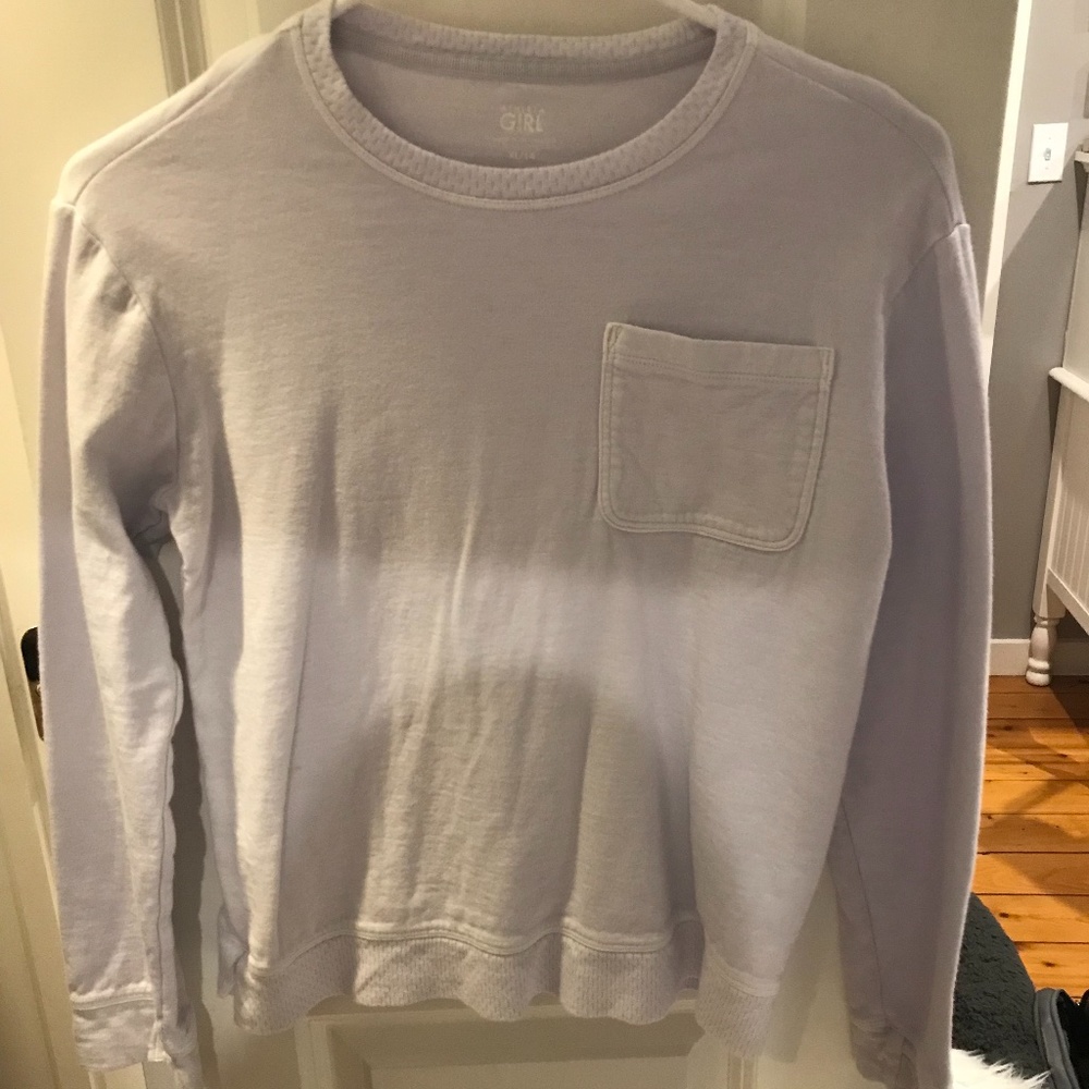 Athleta lavender oversized crew neck
